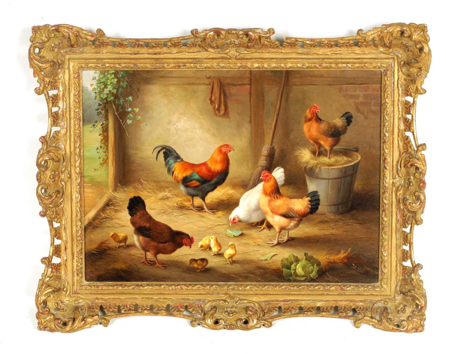 Lot 718 - EDGAR HUNT (1876-1953) OIL ON CANVAS