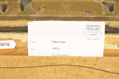 Lot 718 - EDGAR HUNT (1876-1953) OIL ON CANVAS
