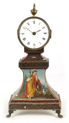 Lot 520 - GEORGE GRAHAM, LONDON A GEORGE III SEDAN STYLE MANTEL CLOCK