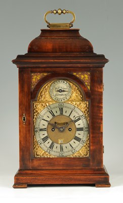 Lot 522 - ANDREW PRIME, LONDON  A SMALL MID 18TH CENTURY FRUITWOOD BRACKET CLOCK