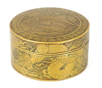 Lot 111 - A MEIJI PERIOD JAPANESE BRONZE BOX AND COVER