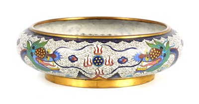 Lot 56 - A CHINESE CLOISONNE AND GILT BRONZE BOWL
