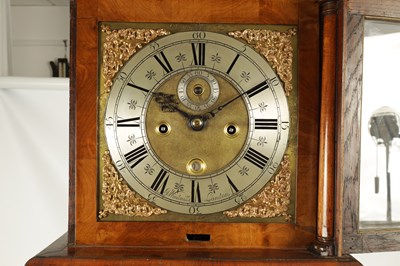 Lot 953 - JOSEPH WINDMILLS, LONDON AN EARLY 18TH CENTURY 11” BRASS DIAL BURR WALNUT LONGCASE CLOCK