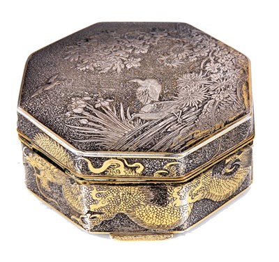 Lot 80 - A LATE 19TH CENTURY SILVERED BRASS JAPANESE...