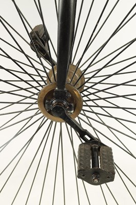 Lot 100 - A LATE 19TH CENTURY PENNY FARTHING BICYCLE WITH 52” WHEEL