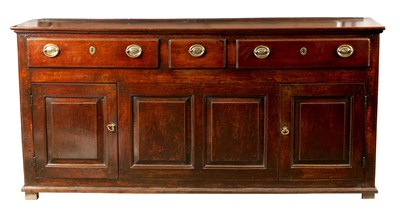Lot 972 - AN 18TH CENTURY OAK DRESSER BASE