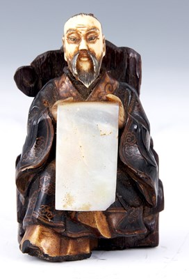 Lot 91 - A 19TH CENTURY JAPANESE MINIATURE CARVED...