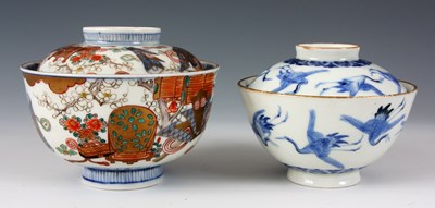 Lot 97 - TWO JAPANESE MEIJI PERIOD LIDDED PORCELAIN...