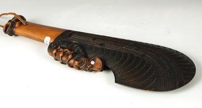 Lot 337 - A CEREMONIAL MAORI WAHAIKA WAR CLUB