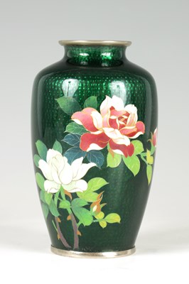 Lot 145 - A MEIJI PERIOD JAPANESE CLOISONNÉ VASE