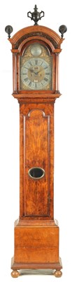 Lot 815 - FROMANTEEL & CLARKE  AN EARLY 18TH CENTURY BURR WALNUT LONGCASE CLOCK
