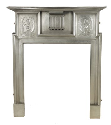 Lot 723 - A COALBROOKDALE CAST IRON ART NOUVEAU FIRE SURROUND