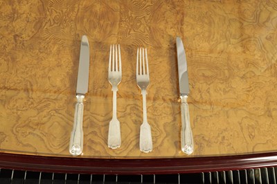 Lot 320 - A HIGH QUALITY 185 PIECE SOLID SILVER CANTEEN OF TABLE CUTLERY