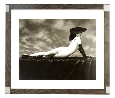Lot 1432 - ARR BOB CARLOS CLARKE PRINT OF NUDE LADY ’BLACK HAT’