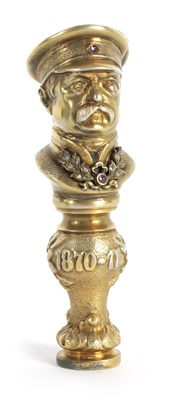 Lot 239 - A 20TH CENTURY RUSSIAN SILVER GILT SEAL