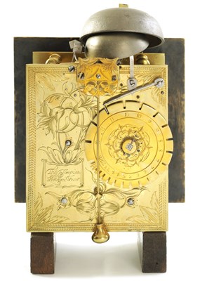 Lot 54 - THOMAS TOMPION, LONDINI. AN IMPORTANT AND RARE PRE NUMBERED CHARLES II FIGURED WALNUT DUTCH STRIKING BRACKET CLOCK