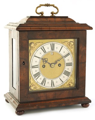 Lot 54 - THOMAS TOMPION, LONDINI. AN IMPORTANT AND RARE PRE NUMBERED CHARLES II FIGURED WALNUT DUTCH STRIKING BRACKET CLOCK