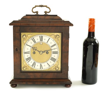 Lot 54 - THOMAS TOMPION, LONDINI. AN IMPORTANT AND RARE PRE NUMBERED CHARLES II FIGURED WALNUT DUTCH STRIKING BRACKET CLOCK
