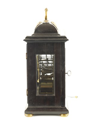 Lot 41 - ROBERT WILLIAMSON, LONDON. A LATE 17TH CENTURY ORMOLU MOUNTED EBONISED BRACKET CLOCK