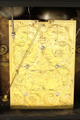 Lot 41 - ROBERT WILLIAMSON, LONDON. A LATE 17TH CENTURY ORMOLU MOUNTED EBONISED BRACKET CLOCK