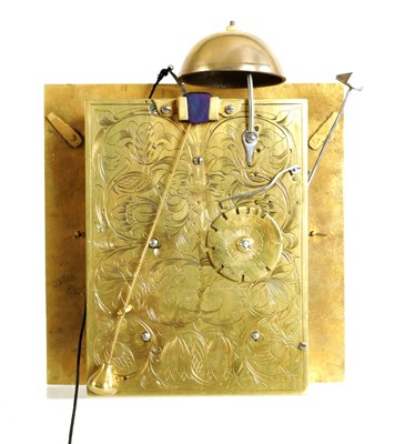 Lot 91 - HENRICUS HARPUR, LONDINI. A VERY EARLY CHARLES II EBONY VENEERED BASKET TOP TABLE CLOCK
