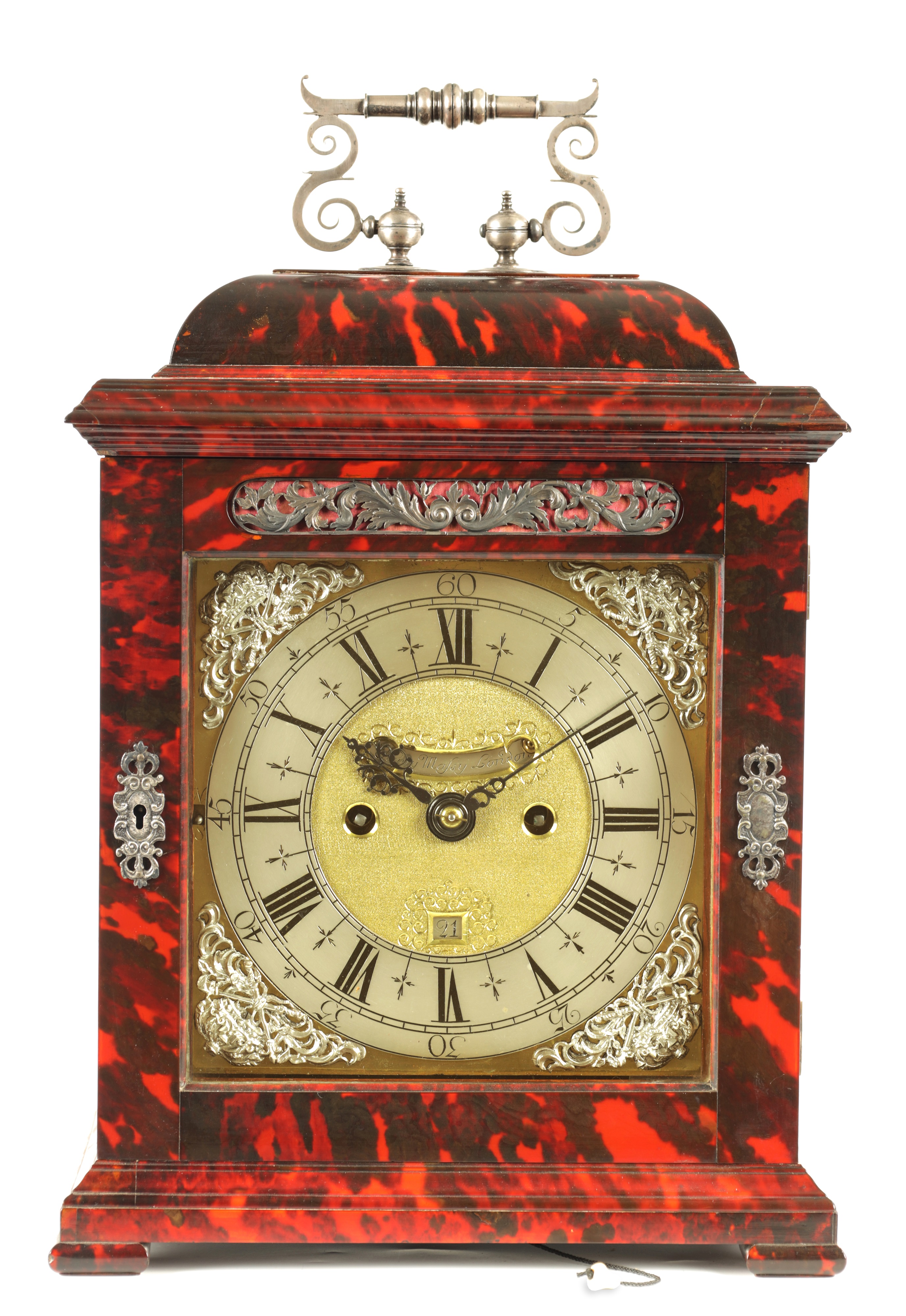 Antique clock auction lot