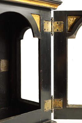 Lot 67 - DANIEL DELANDER, LONDON. A SMALL QUEEN ANNE EBONY VENEERED BRACKET TIMEPIECE WITH PULL QUARTER REPEAT