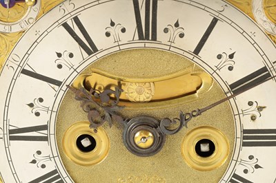 Lot 80 - ALEXANDER HEWITT, LONDON. A WILLIAM AND MARY EBONY VENEERED BRACKET CLOCK