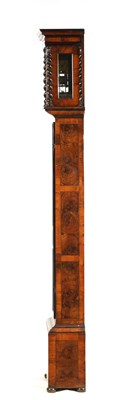 Lot 35 - WILLIAM SPEAKMAN, LONDINI FECIT. A WILLIAM AND MARY 10" OYSTER VENEERED WALNUT AND PARQUETRY LONGCASE CLOCK