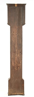 Lot 35 - WILLIAM SPEAKMAN, LONDINI FECIT. A WILLIAM AND MARY 10" OYSTER VENEERED WALNUT AND PARQUETRY LONGCASE CLOCK