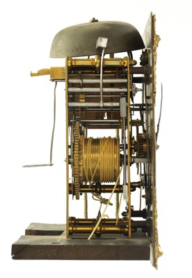 Lot 35 - WILLIAM SPEAKMAN, LONDINI FECIT. A WILLIAM AND MARY 10" OYSTER VENEERED WALNUT AND PARQUETRY LONGCASE CLOCK