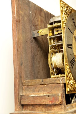 Lot 63 - DANIEL QUARE, LONDON. A FINE AND IMPORTANT QUEEN ANNE MONTH GOING QUARTER CHIMING MULBERRY VENEERED LONGCASE CLOCK CIRCA 1700