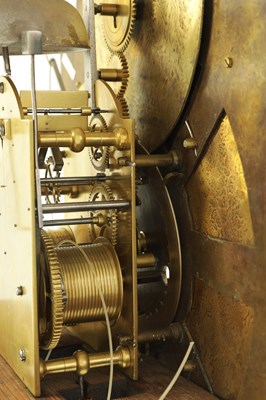 Lot 764 - THOMAS OGDEN, HALIFAX. A RARE GEORGE II WORLD TIME DIAL MAHOGANY LONGCASE CLOCK