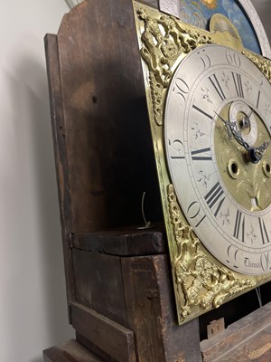 Lot 764 - THOMAS OGDEN, HALIFAX. A RARE GEORGE II WORLD TIME DIAL MAHOGANY LONGCASE CLOCK