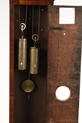 Lot 81 - GEORGE ETHERINGTON, LONDON. A WILLIAM AND MARY BURR WALNUT MONTH DURATION LONGCASE CLOCK