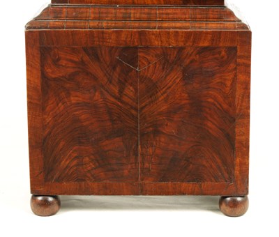 Lot 81 - GEORGE ETHERINGTON, LONDON. A WILLIAM AND MARY BURR WALNUT MONTH DURATION LONGCASE CLOCK