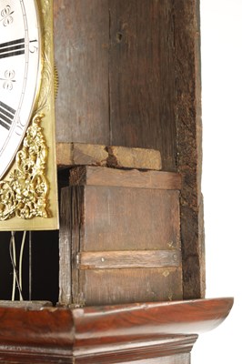Lot 81 - GEORGE ETHERINGTON, LONDON. A WILLIAM AND MARY BURR WALNUT MONTH DURATION LONGCASE CLOCK
