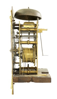 Lot 81 - GEORGE ETHERINGTON, LONDON. A WILLIAM AND MARY BURR WALNUT MONTH DURATION LONGCASE CLOCK