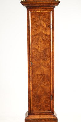 Lot 79 - DANIEL QUARE, LONDON. A FINE QUEEN ANNE BURR WALNUT THREE-MONTH DURATION LONGCASE CLOCK