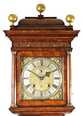 Lot 79 - DANIEL QUARE, LONDON. A FINE QUEEN ANNE BURR WALNUT THREE-MONTH DURATION LONGCASE CLOCK