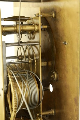 Lot 79 - DANIEL QUARE, LONDON. A FINE QUEEN ANNE BURR WALNUT THREE-MONTH DURATION LONGCASE CLOCK
