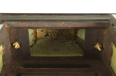 Lot 93 - STEPHEN ASSELIN, LONDON. A QUEEN ANNE ORMOLU MOUNTED EBONY VENEERED QUARTER REPEATING TABLE CLOCK