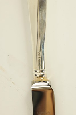 Lot 218 - AN ELIZABETH II SOLID SILVER HANOVERIAN PATTERN CANTEEN OF CUTLERY