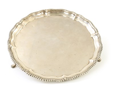 Lot 226 - A LATE VICTORIAN SILVER SALVER