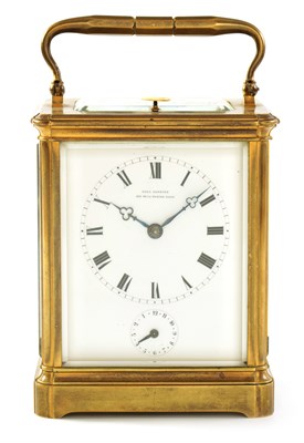 Lot 11 - PAUL GARNIER. HER DE LA MARINE PARIS. A LARGE QUARTER STRIKING/REPEATING CARRIAGE CLOCK