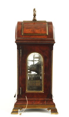 Lot 47 - JOHN MASON, LONDON. A RARE GEORGE III TRIPLE PAD TOP BRACKET CLOCK OF SMALL PROPORTIONS