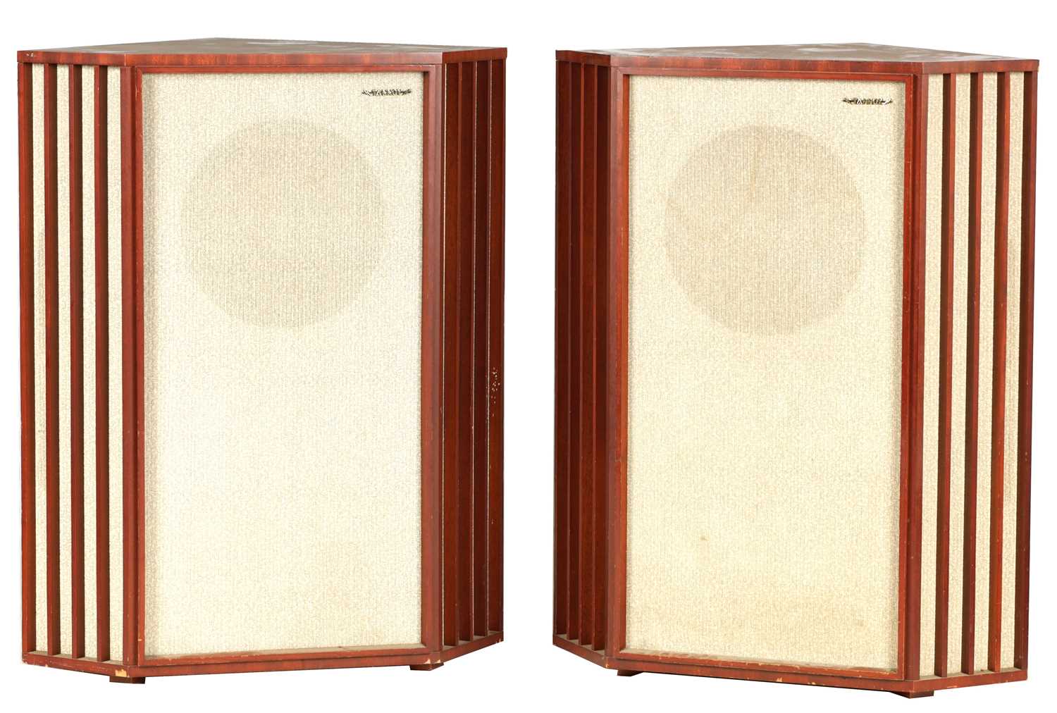 Lot 1410 - A LARGE PAIR OF FLOOR STANDING TANNOY CORNER SPEAKERS