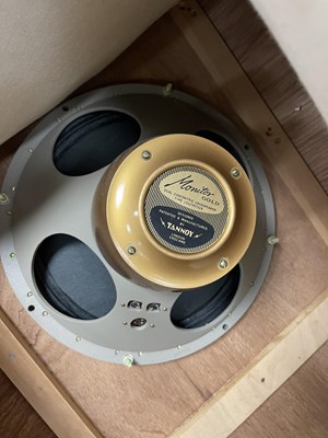 Lot 1410 - A LARGE PAIR OF FLOOR STANDING TANNOY CORNER SPEAKERS