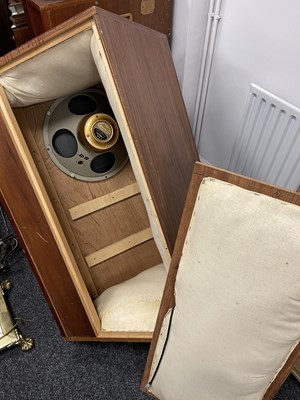 Lot 1410 - A LARGE PAIR OF FLOOR STANDING TANNOY CORNER SPEAKERS
