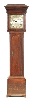 Lot 1414 - BADDELY, ALBRIGHTON. A GEORGE III OAK 30-HOUR LONGCASE CLOCK